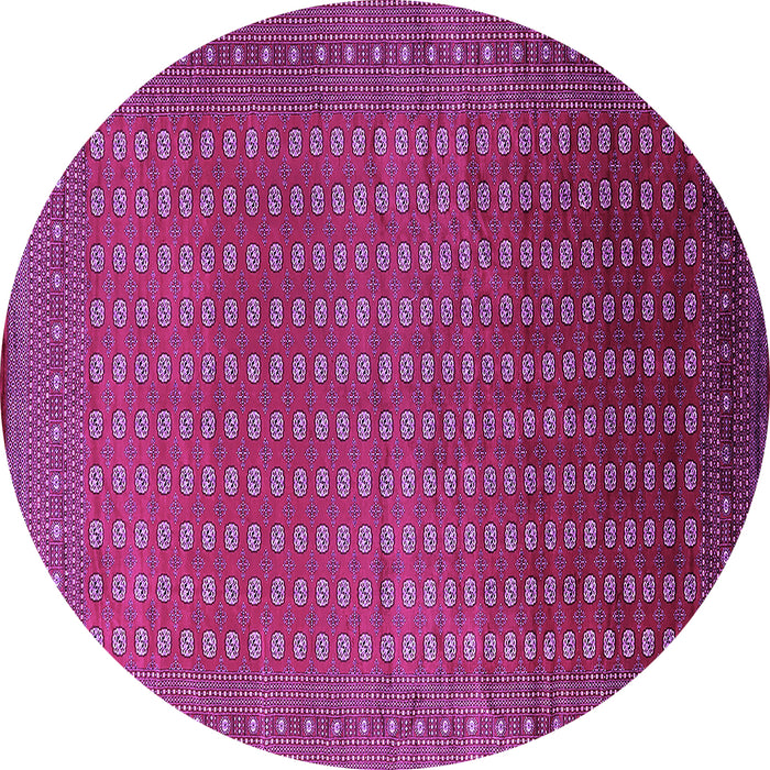 Round Oriental Purple Industrial Rug, urb1982pur