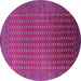 Round Oriental Purple Industrial Rug, urb1982pur