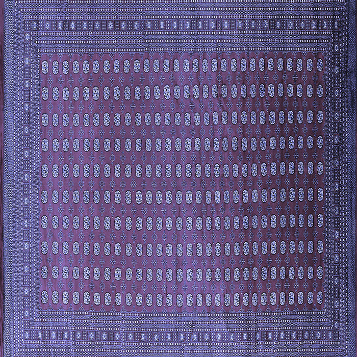 Square Oriental Blue Industrial Rug, urb1982blu