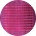 Round Oriental Pink Industrial Rug, urb1982pnk