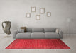 Industrial Red Washable Rugs