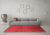 Machine Washable Oriental Red Industrial Rug, wshurb1982red