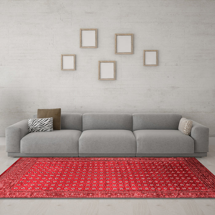 Industrial Red Washable Rugs