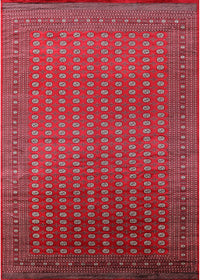 Machine Washable Industrial Modern Red Rug, wshurb1982