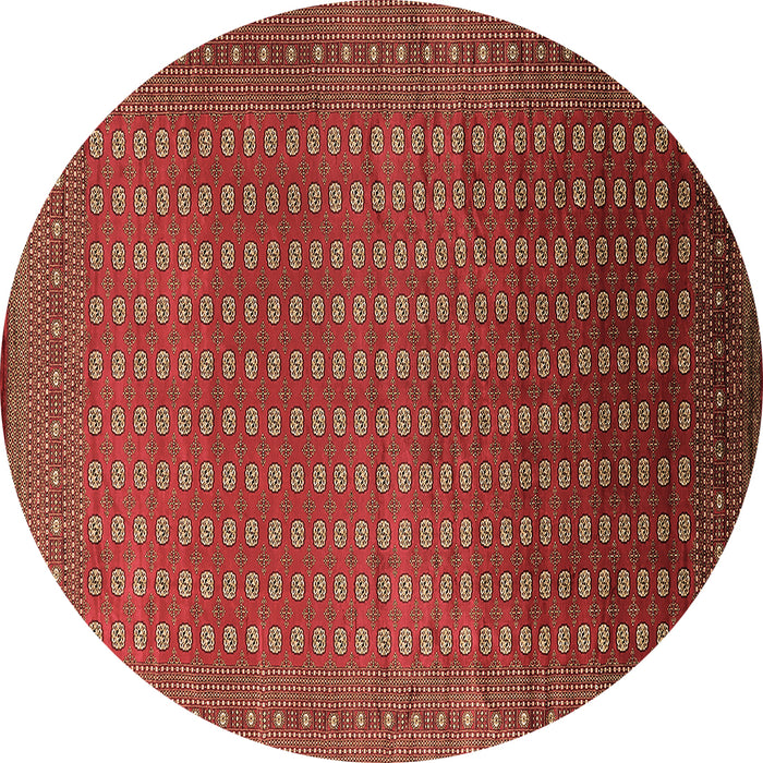 Round Oriental Brown Industrial Rug, urb1982brn