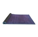 Sideview of Oriental Blue Industrial Rug, urb1982blu