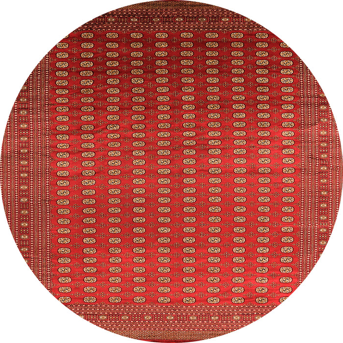 Round Oriental Orange Industrial Rug, urb1982org