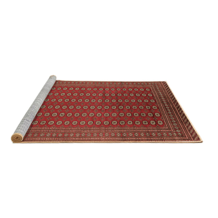 Sideview of Machine Washable Oriental Brown Industrial Rug, wshurb1983brn