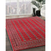 Machine Washable Industrial Modern Red Rug in a Family Room, wshurb1983