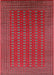 Machine Washable Industrial Modern Red Rug, wshurb1983