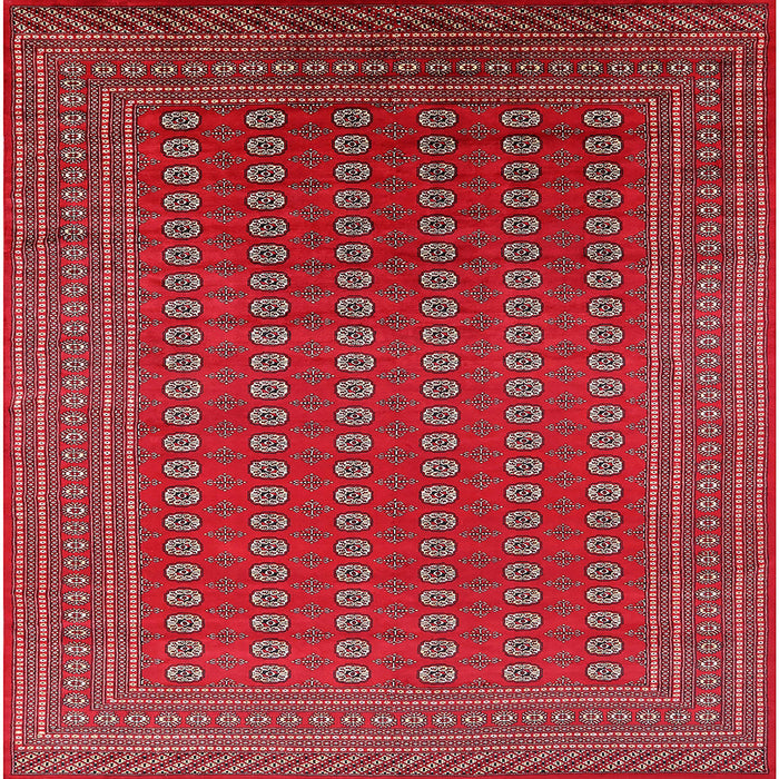 Square Machine Washable Industrial Modern Red Rug, wshurb1983