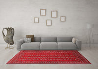 Machine Washable Oriental Red Industrial Rug, wshurb1984red