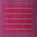 Square Oriental Pink Industrial Rug, urb1984pnk