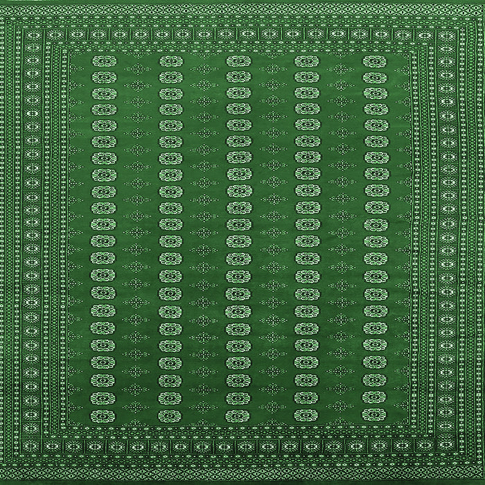 Square Machine Washable Oriental Emerald Green Industrial Area Rugs, wshurb1984emgrn