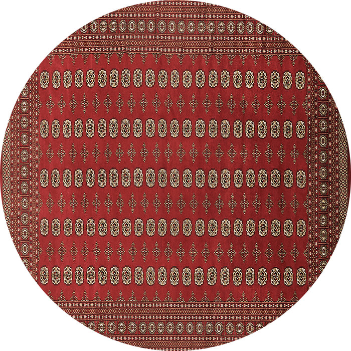 Round Oriental Brown Industrial Rug, urb1984brn