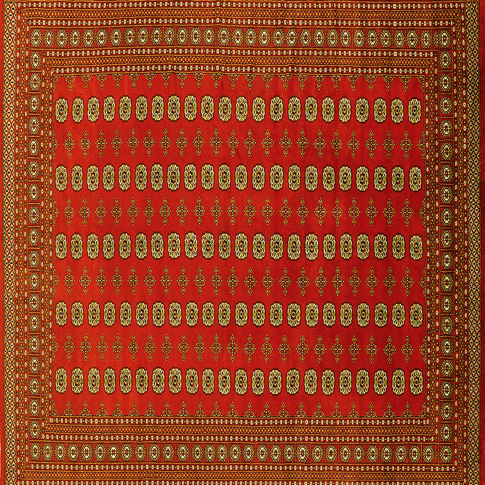 Square Oriental Yellow Industrial Rug, urb1984yw