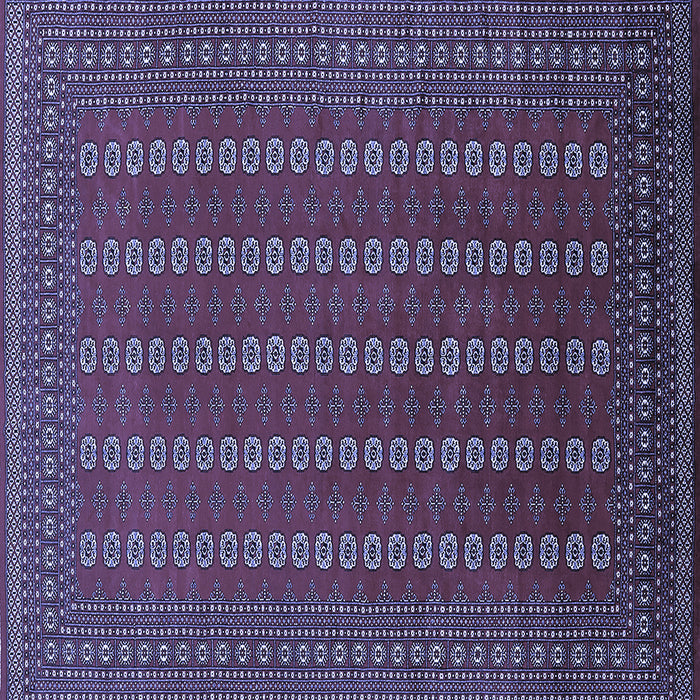 Square Machine Washable Oriental Blue Industrial Rug, wshurb1984blu