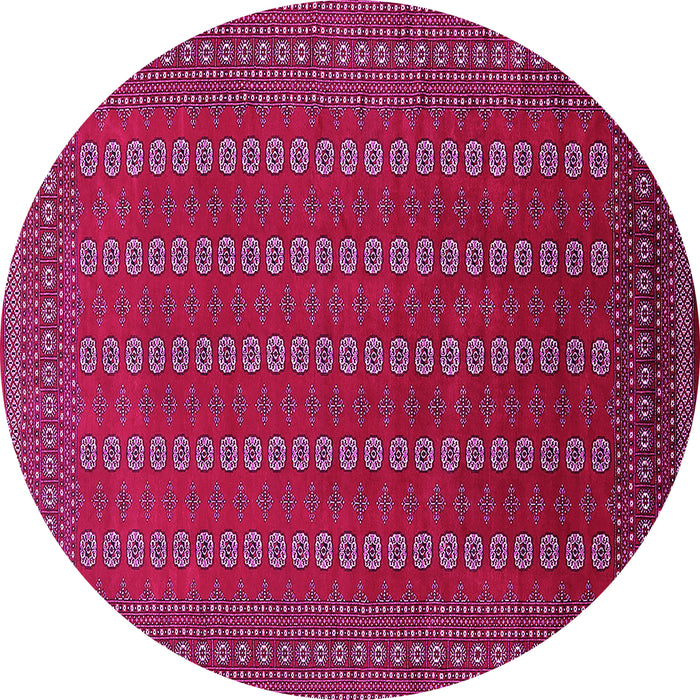 Round Oriental Pink Industrial Rug, urb1984pnk
