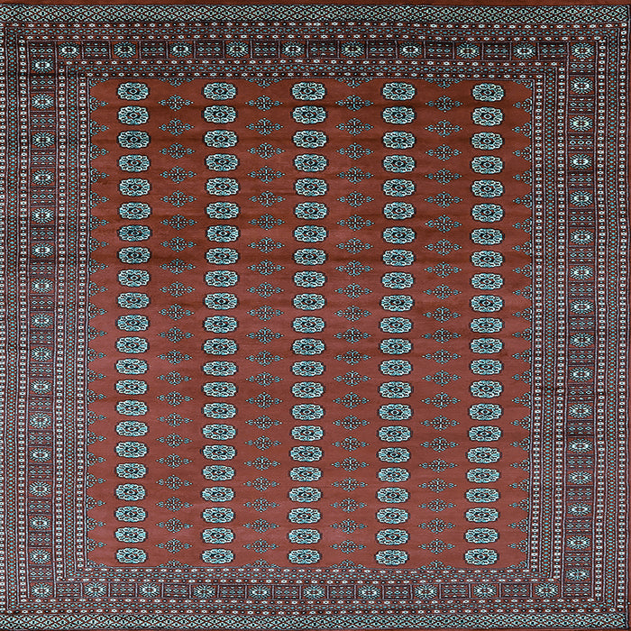 Square Oriental Light Blue Industrial Rug, urb1985lblu