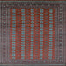 Square Oriental Light Blue Industrial Rug, urb1985lblu