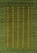 Machine Washable Oriental Green Industrial Area Rugs, wshurb1985grn