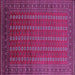 Square Machine Washable Oriental Purple Industrial Area Rugs, wshurb1985pur