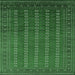 Square Oriental Emerald Green Industrial Rug, urb1985emgrn