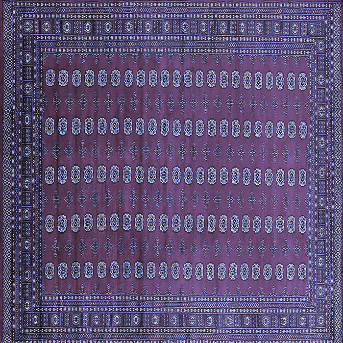 Square Oriental Blue Industrial Rug, urb1985blu