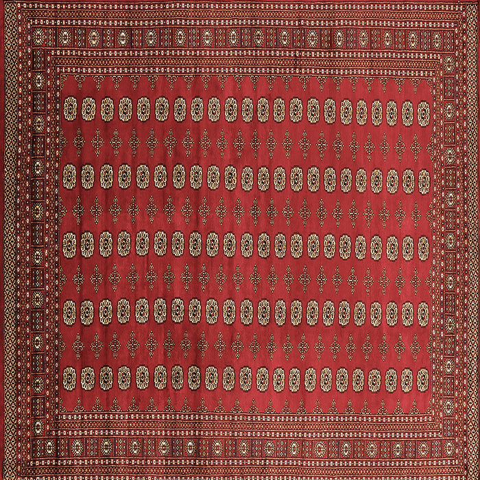 Square Oriental Brown Industrial Rug, urb1985brn