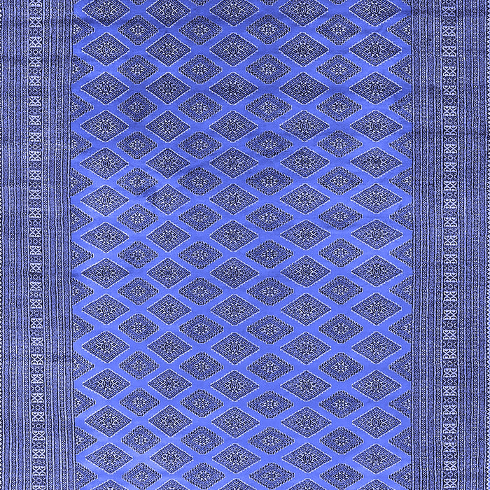 Machine Washable Oriental Blue Industrial Rug, wshurb1986blu