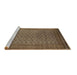 Sideview of Machine Washable Oriental Brown Industrial Rug, wshurb1986brn