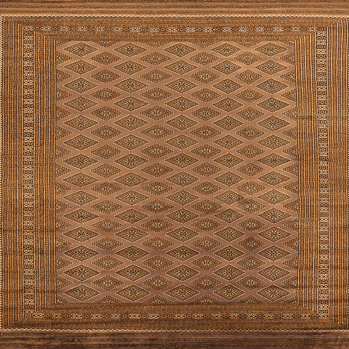 Square Machine Washable Oriental Orange Industrial Area Rugs, wshurb1986org