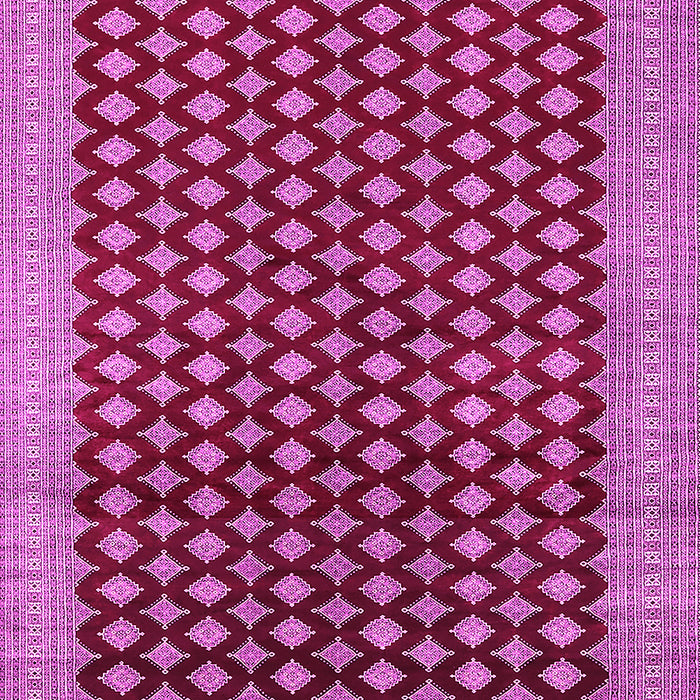 Machine Washable Oriental Pink Industrial Rug, wshurb1987pnk