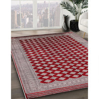 Mid-Century Modern Red Oriental Rug, urb1987