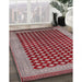 Machine Washable Industrial Modern Red Rug in a Family Room, wshurb1987