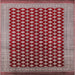 Square Machine Washable Industrial Modern Red Rug, wshurb1987