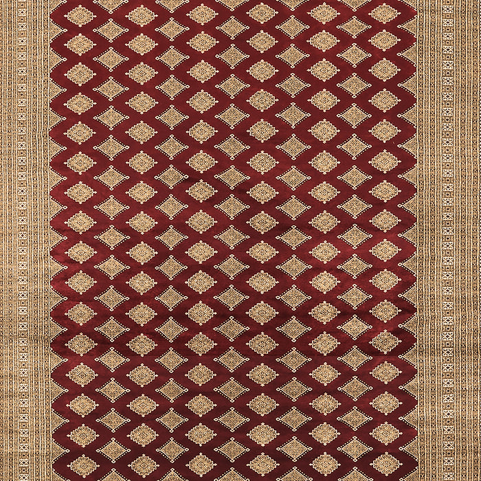Machine Washable Oriental Brown Industrial Rug, wshurb1987brn