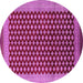 Round Machine Washable Oriental Pink Industrial Rug, wshurb1987pnk