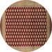 Round Machine Washable Oriental Brown Industrial Rug, wshurb1987brn