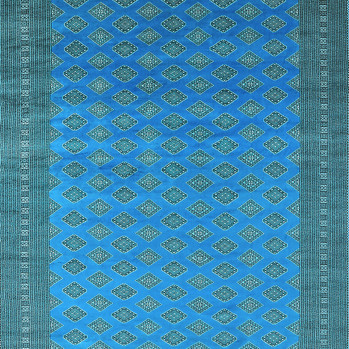 Machine Washable Oriental Light Blue Industrial Rug, wshurb1988lblu