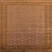 Square Oriental Orange Industrial Rug, urb1988org