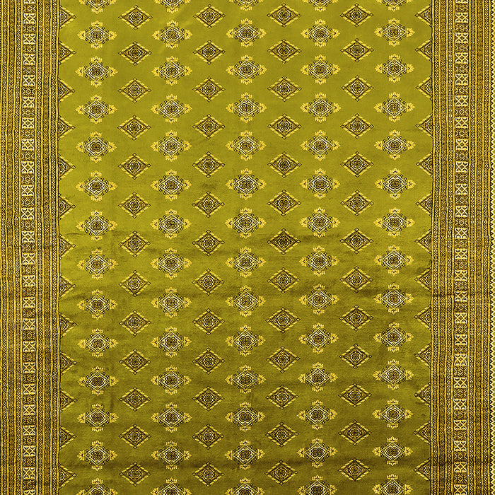 Machine Washable Oriental Yellow Industrial Rug, wshurb1989yw