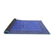 Sideview of Oriental Blue Industrial Rug, urb1989blu