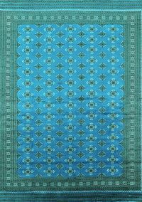 Oriental Turquoise Industrial Rug, urb1989turq