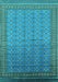 Oriental Turquoise Industrial Rug, urb1989turq