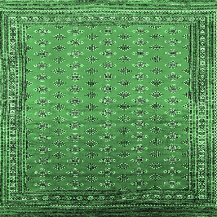 Square Oriental Emerald Green Industrial Rug, urb1989emgrn