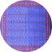 Round Oriental Purple Industrial Rug, urb1989pur