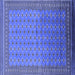 Square Oriental Blue Industrial Rug, urb1989blu