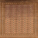 Square Oriental Orange Industrial Rug, urb1989org