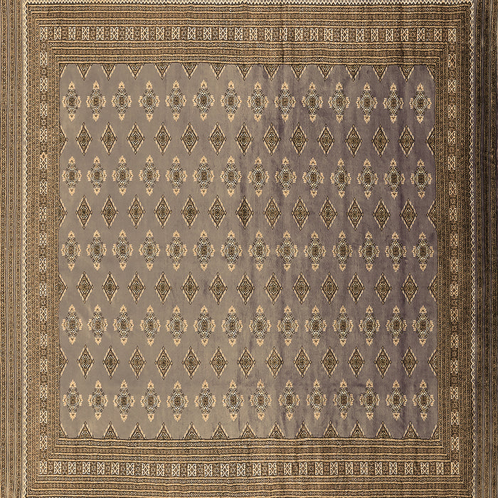 Square Oriental Brown Industrial Rug, urb1989brn